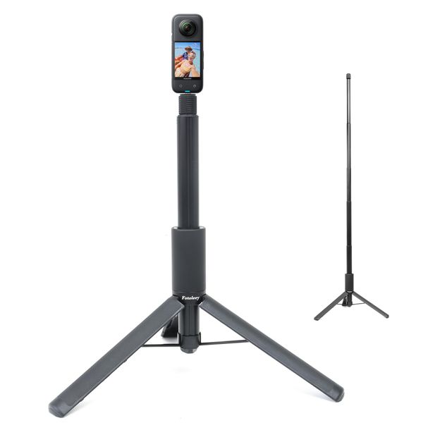 Fotoleey 2-in-1 Unsichtbarer Selfie-Stick und Stativ für Insta360 X4, X3, X2, RS, GO 3S, Go 3, Go 2 – Ideal für kreative Aufnahmen und stabilisierte Videos