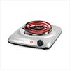 Ovente Electric Single Coil Burner 6 Inch Hot Plate Cooktop 1000W Silver BGC101S