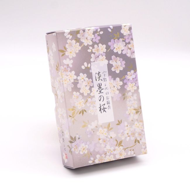 (Chiyo Uno Incense) Light Ink Cherry Blossom Incense, Very Small Smoke Type Incense Stick, Rose Filling, Eirakuya