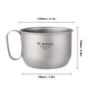 Lixada Titanium Coffee Cup, 500ml, Insulated, Lightweight, Durable, Outdoor Activities