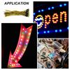 sourcing map 50pcs 3mm LED Diode Lights, Single Flash Yellow Light DC 12V Pre-Wired Small Emitting LED Light High Brightness