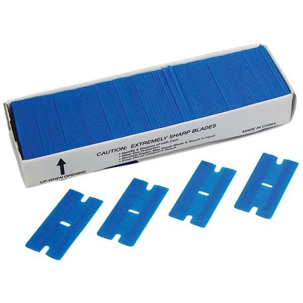 Heavy-Duty Plastic Single-Edge Razor Blades, 100 Pk #7200-85