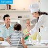 Chef Hat,Adult Premium Adjustable Elastic Baker Kitchen Cooking Chef Cap White