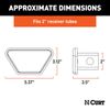 2" Chrome Steel Hitch Tube Cover (Packaged)