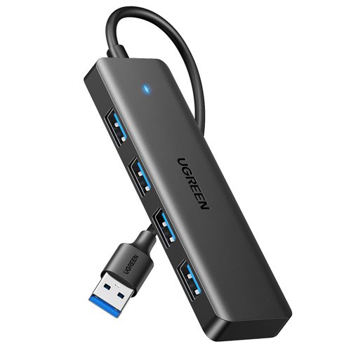 UGREEN 4-Port USB 3.0 Hub USB Splitter 5Gbps USB Multiple Connector USB Splitter for MacBook, iMac, Surface, Dell, Thinkpad, USB Stick, Mobile HDD, Desktop PC and More (15 cm)