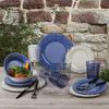 Gimex Stone Line 12-Piece Tableware Set Azure + Sand
