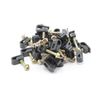 Coax Cable Clips - Black -100 Pieces- Single Coaxial Flex Screw Clips