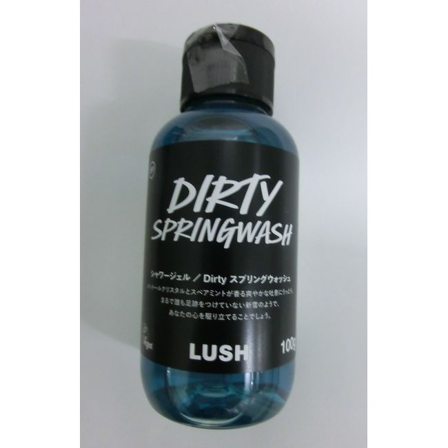 LUSH Dirty Shower Gel Dirty Springwash Mint Scented Bath Cosmetics Body Soap Natural Cosmetics Natural Ingredients (3.5 oz (100 g)