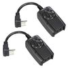 DEWENWILS 2Pack Outdoor Outlet Timer Switch Plug in Dusk to Dawn Countdown Timer