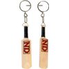 ND Logo Mini Miniature Cricket Bat Key Ring Keyring, County, Country Keychain