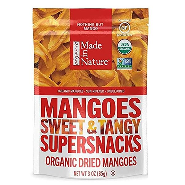 Made in Nature Organic Dried Fruit, Mangoes, 3oz Bags – (Pack of 6)