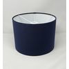 Navy Blue Velvet Drum Lampshade