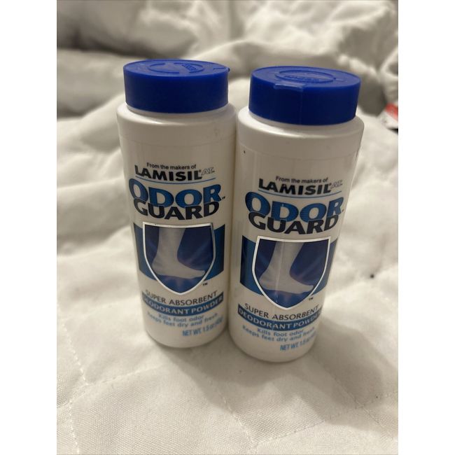 2 Lamisil Odor Guard Deodorant Powder Talc 1.5Oz New Hard To Find Fast Ship