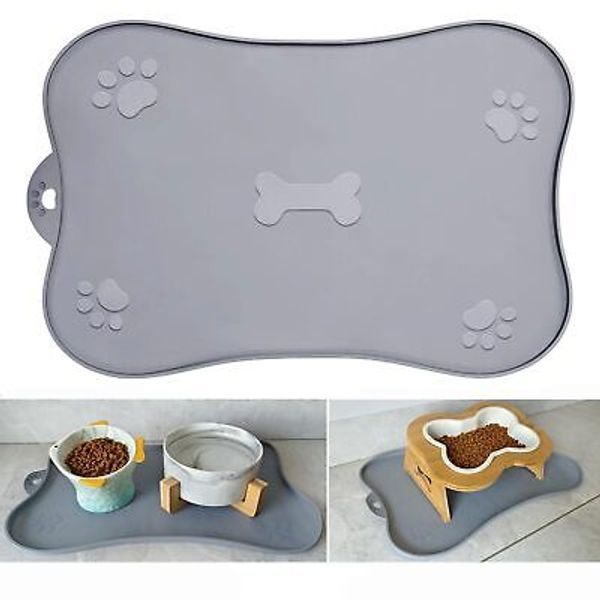 Ag-unicorn Silicone Cat Food Mat Dog Food Mat, Waterproof Pet Feeding Mat for...