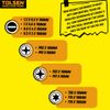 Tolsen 13pcs VDE Insulated Screwdriver Interchangeable Set in Case Magnetic 1000V