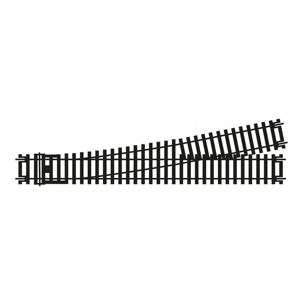 Hornby R8077 OO Gauge Left Hand Express Point Track - Extra Track Pieces for Model Railway Sets, Model Train Track Pieces - Scale 1:76