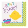 Unique Easter Chick Luncheon Paper Napkins | 6.5" x 6.5" | 16 Pcs, 13" x 13", Multi