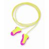 Foam Ear Plugs,Reusable,T-Shape,Corded,100/BX,Pink/Yellow,Sold as 1 Box