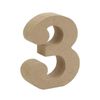 Wooden Object Cut Letters 3 Numbers M Size Approximately 9cm