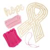 Pink Ribbon Tie Wreath Craft Kit - Makes 1