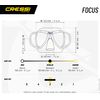 Cressi Focus, Scuba Diving Snorkel Mask, Optical Lenses Available