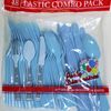 Party Dimensions, Light Blue 48 Count Cutlery Combo, 16 Servings