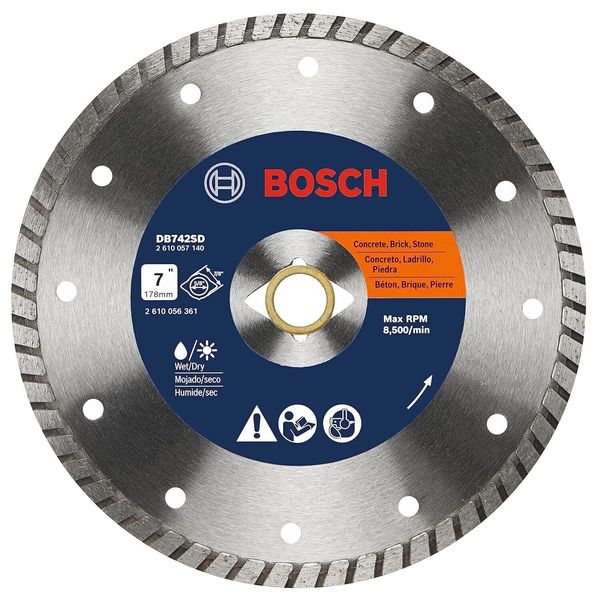 Bosch DB742SD 7-Inch Premium Turbo Rim Diamond Blade