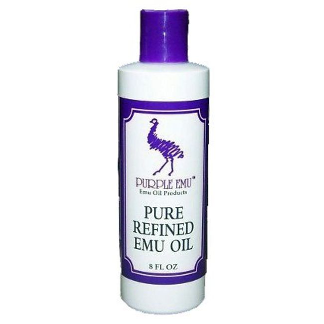 AEA Certified Fully Refined Pure Emu Oil 8oz. Bottle.