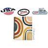 Molly & Rex Spiral Notebook, Abstract Pattern (1 Pack) College Ruled with Folder