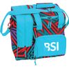 BSI Deluxe Single Tote Bowling Bag Teal/Purple/Black