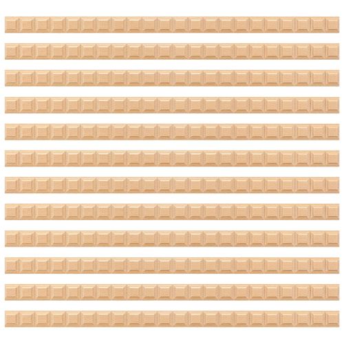 Nuanchu 12 Pcs Unfinished 3D Decorative Wood Trim Molding 15.75inch Decorative Wood Molding Cute DIY Trim for Home Wall Cabinet Shelf Window Door (Grid,20mm)