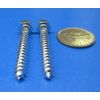 Zinc Hex Head Lag Screw 7/16 Hex Size 1/4 Thread x 2.00" Length, 100 pcs