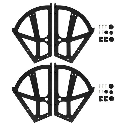 4 Pcs Shoe Cabinet Hinge Plastic Turn Drawer Hinge Turing Rack Replacement for Storing and Arranging Shoes(20×26cm/7.9×10.2in)