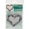Penny Black Cling Stamp 4"X6"-Heart Wreath