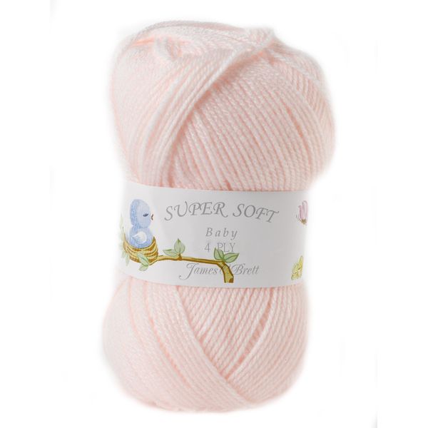 Baby 4 Ply Super Soft Knitting Yarn James Brett 100g Craft Yarn (Apricot - BY8)