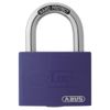 ABUS padlock T65AL/40 myLOCK - individually writable - locker lock - solid aluminium lock body - ABUS security level 5 - purple