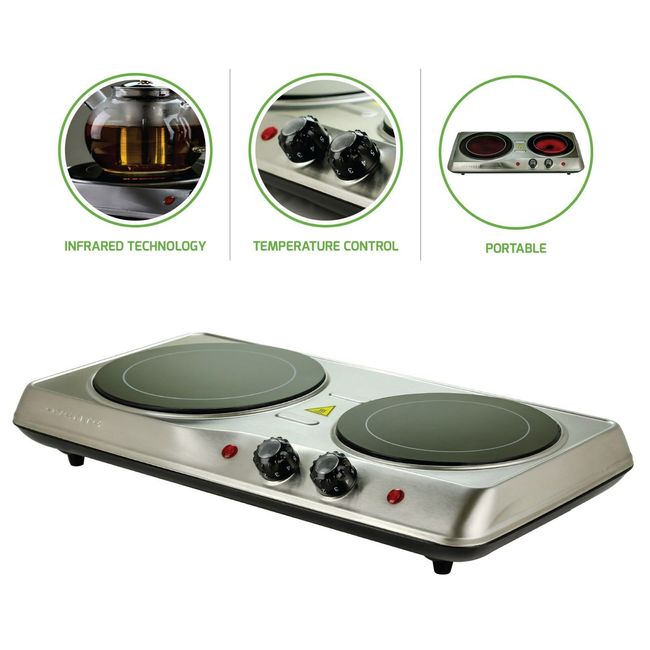 Ovente Electric Infrared Countertop Stove, Hot Plate Burner, BGI Series