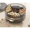Candy Storage Box Snacks Organizer with Cover Fruit Nuts Tray 2 Layer