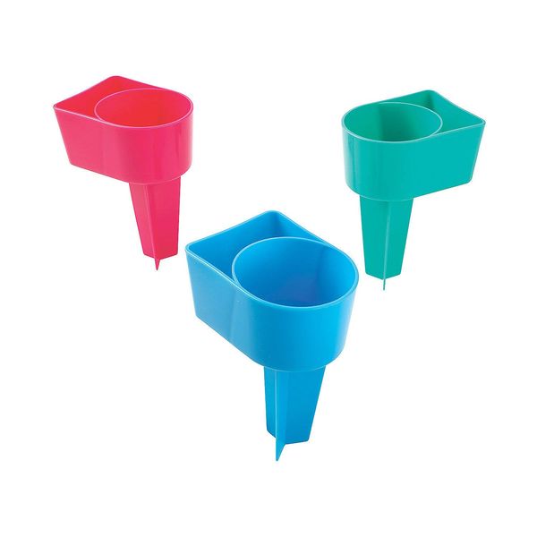 Fun Express Outdoor Beverage Holders - Party Supplies - 9 Pieces