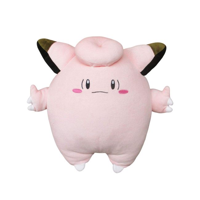 SAN-EI PZ55 Pokémon Plush Merchandise Series Mochifuwa Cushion Plush Toy, Clefairy