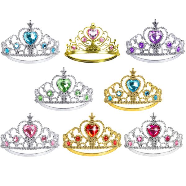 Princess Crowns Tiara for Little Girls, BIBUTY Toddler Girl Tiara Crown Princess Dress Up Accessories, Birthday Crown Tiara Princess Jewelry Set, Costume Set Toy Gift for 3 4 5 6 Year Old Toddler Girl