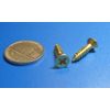 Brass #8  Phillips Flat Head Wood Screw x .750" Length, 100 Pcs