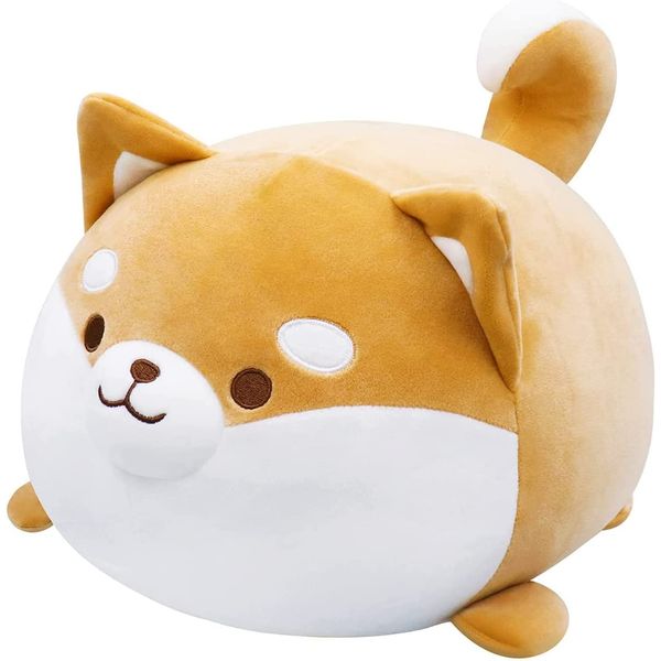 Soft Shiba Inu Plush Toys,Cuddly Stuffed Animal Plush Doll,Cute Corgi Plush Pillow For Bedroom,Giant Dog Teddy,kawaii Plush Doll,Fluffy Animal Cartoon Pillow (Shiba Inu Dog, 35cm)