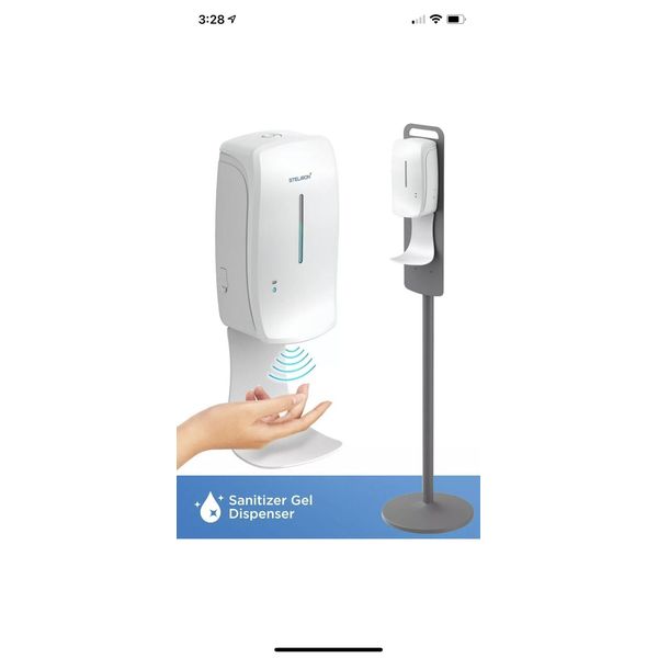 Automatic Hand Sanitizer Dispenser Stand Floor Station Touchless Gel Dispenser