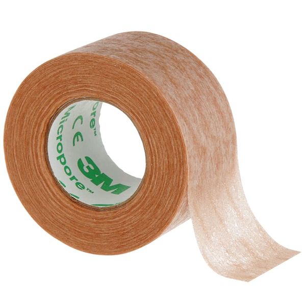 3M Micro Pore Surgical Tape Skin Tone 1533-1 (Length 9.1m x Width 2.5cm) (1 piece) Beige