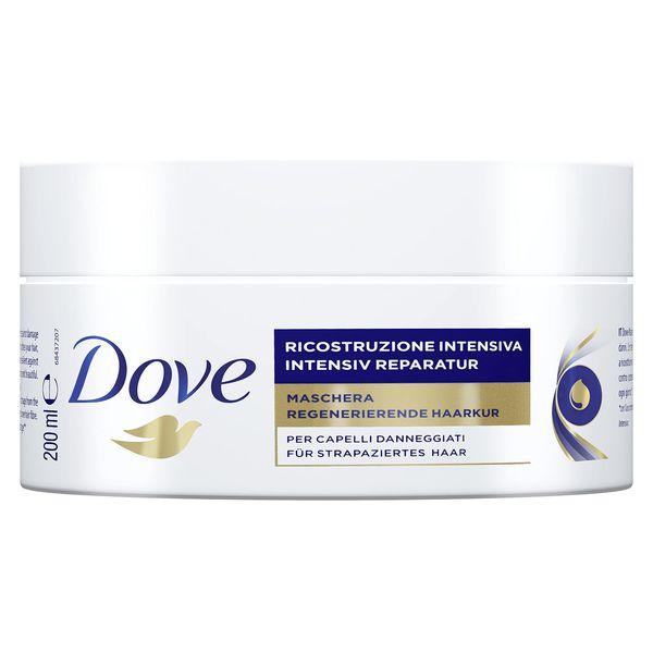 Dove SOS Tiefenwirksame Haarkur Damen 2er Pack Intensiv Reparatur für geschmeidiges Haar (2 x 200 ml)