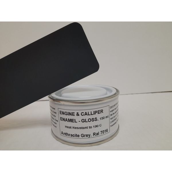1 x 150ml Anthracite Grey Heat Resistant Gloss Brake Caliper & Engine Paint