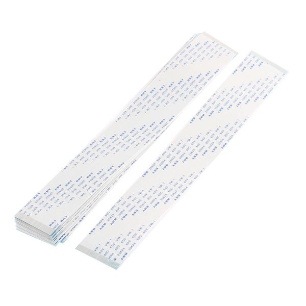 uxcell 10 Pcs Flexible Flat Cable 60 Pin 0.5mm Pitch FFC Flexible Ribbon Cable for LCD TV DVD Player Printer Accessories 200mm