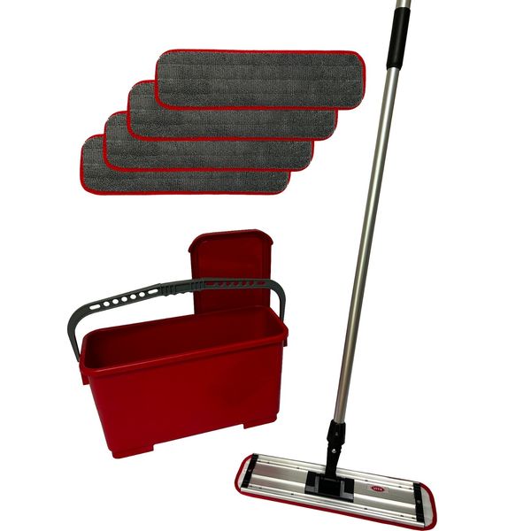 Wax Application Kit | Finish Pads/Flat Frame/Telescoping Handle/Bucket