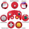 OSTENT Wired Shock Game Controller Compatible for Nintendo GameCube NGC Video Game Color Red